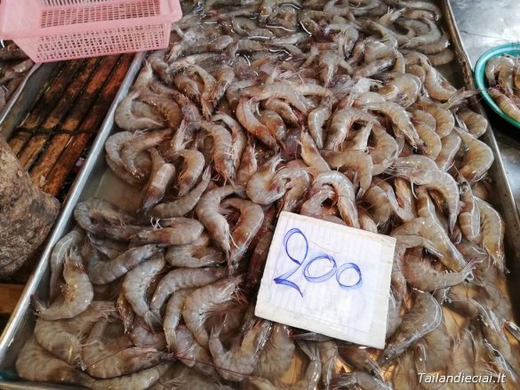 Turgus Ao Nange Tigrinės krevetės