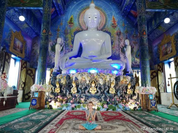 Mėlynoji šventykla (Wat Rong Sear Tean) Čiangrajus