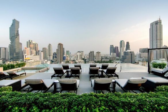viešbučiai su baseinu ant stogo Bankoke